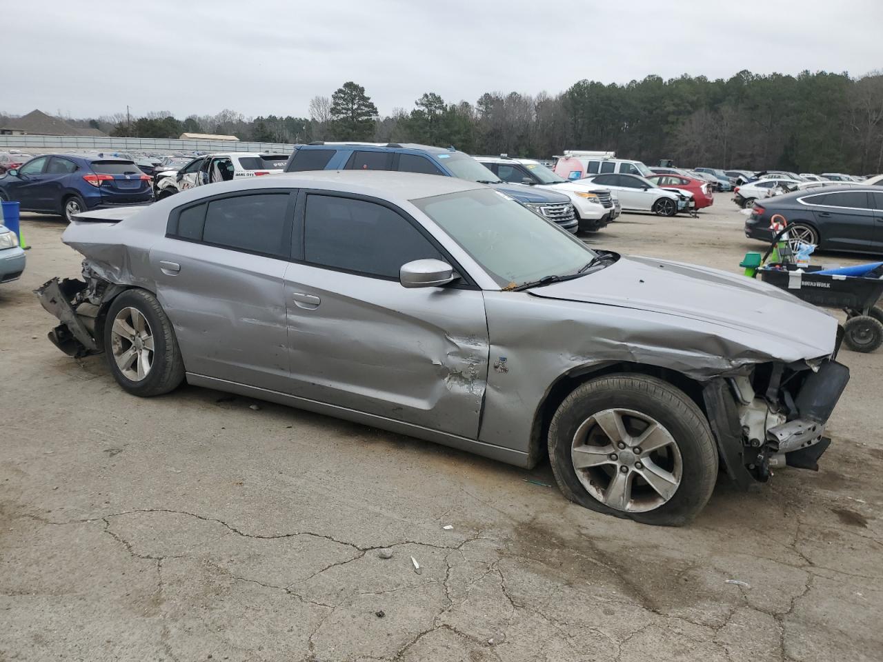 2014 Dodge Charger VIN 2C3CDXBG2EH251825 Copart auction photo, all over damage thumbnail 4