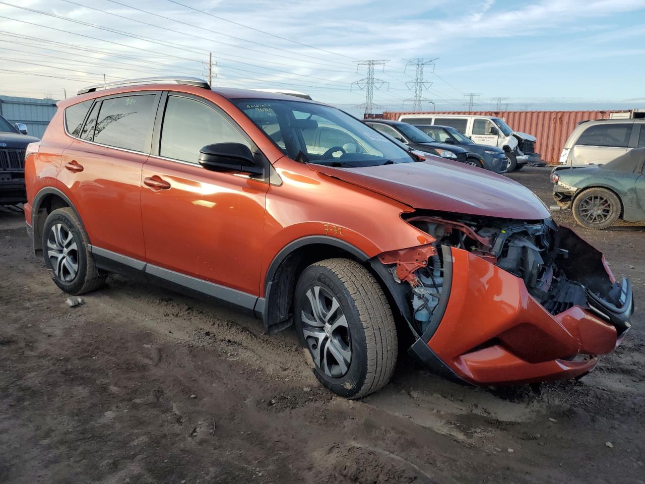 2016 Toyota RAV 4 VIN JTMBFREVXGJ070920 Copart auction photo, front end / undercarriage damage thumbnail 4