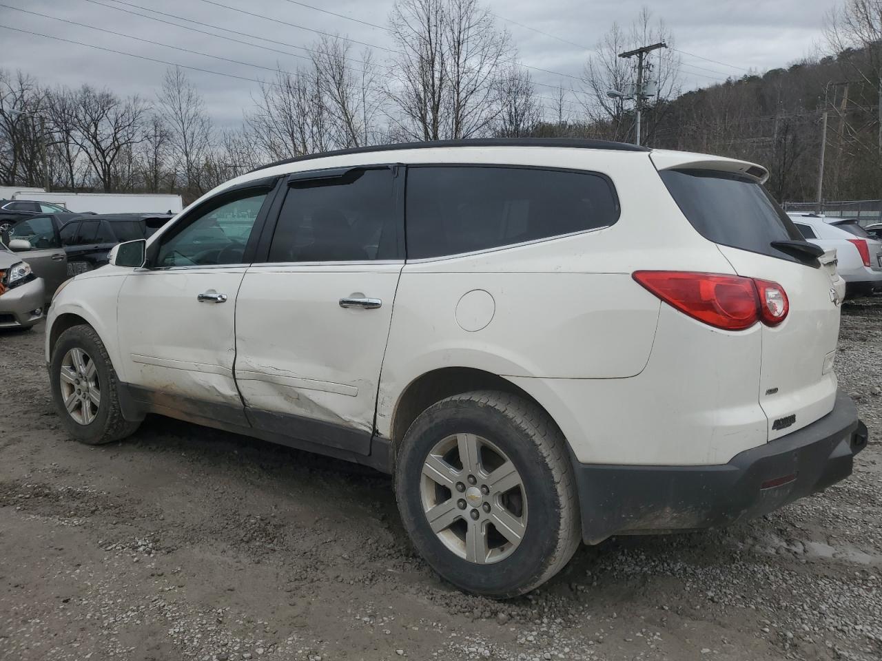 2012 Chevrolet Traverse VIN 1GNKVGED1CJ255888 Copart auction photo, side / rear end damage thumbnail 2