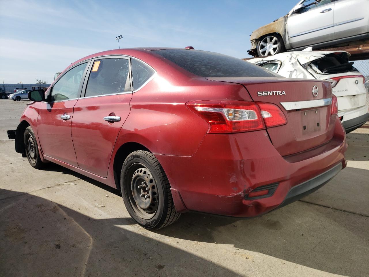 2016 Nissan Sentra VIN 3N1AB7AP4GL655023 Copart auction photo, front end damage thumbnail 2
