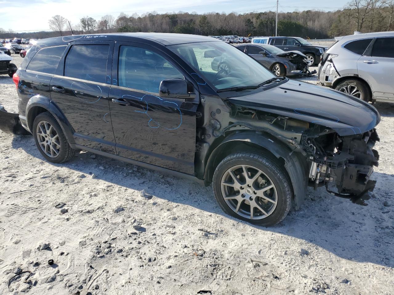 2019 Dodge Journey VIN 3C4PDDEG6KT784514 Copart auction photo, front end / side damage thumbnail 4