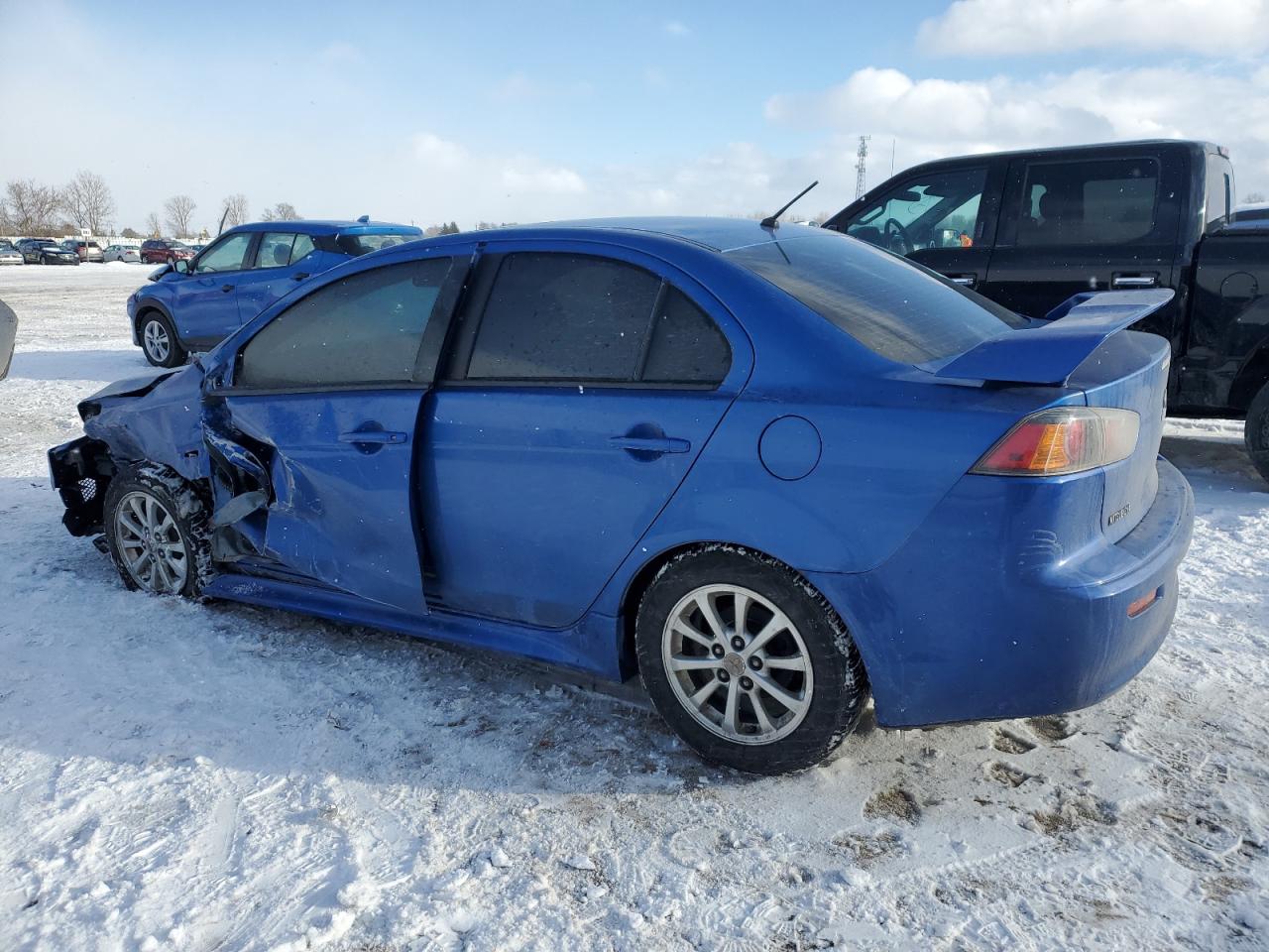 2012 Mitsubishi Lancer VIN JA32U2FU0CU612052 Copart auction photo, front end / side damage thumbnail 2