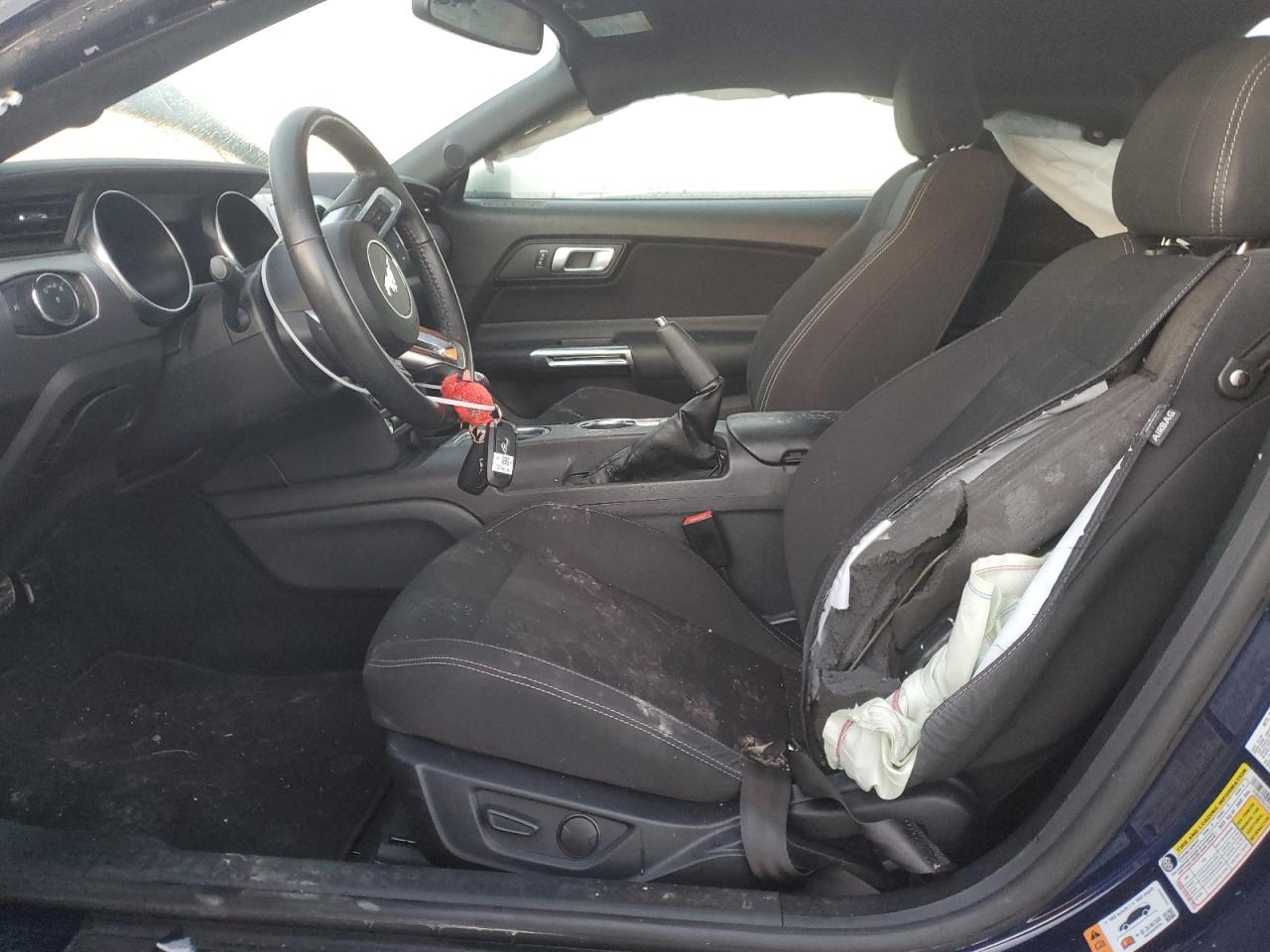 2020 Ford Mustang VIN 1FA6P8CFXL5163188 Copart auction photo, side damage thumbnail 7