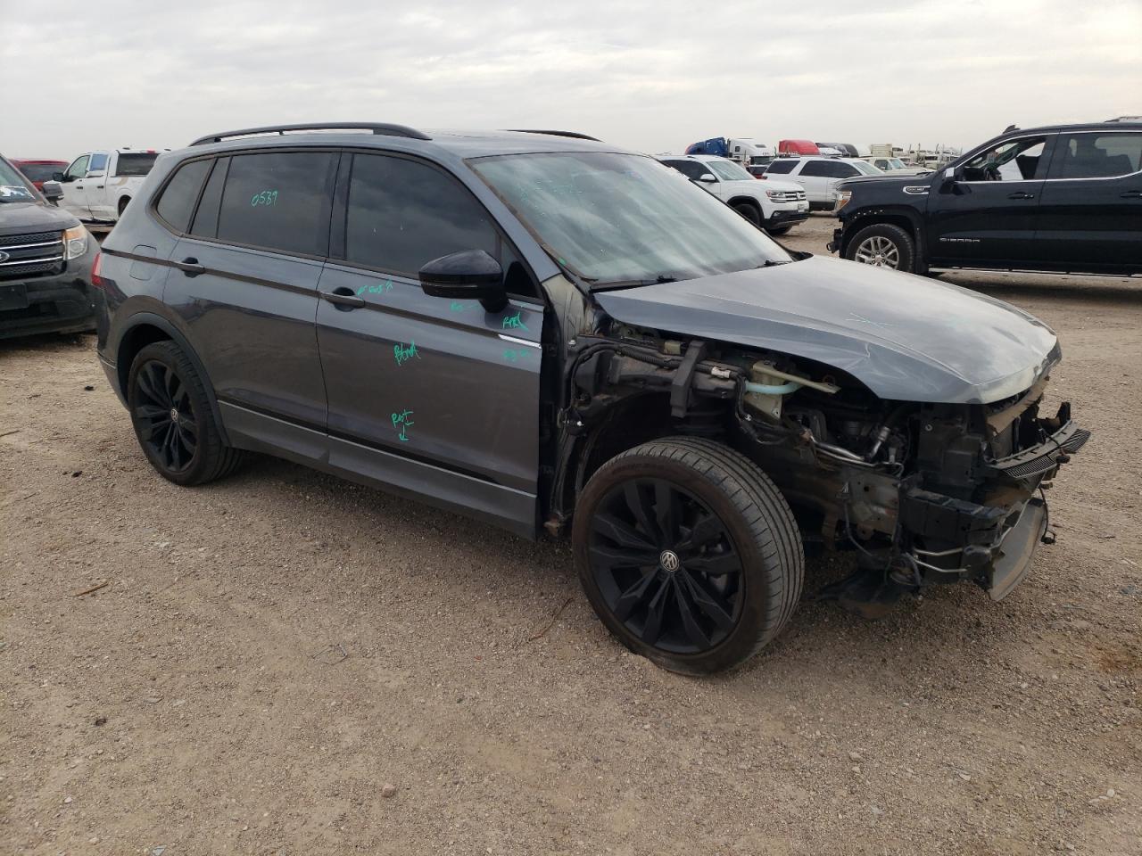 2021 Volkswagen Tiguan VIN 3VV2B7AX5MM057855 Copart auction photo, front end damage thumbnail 4