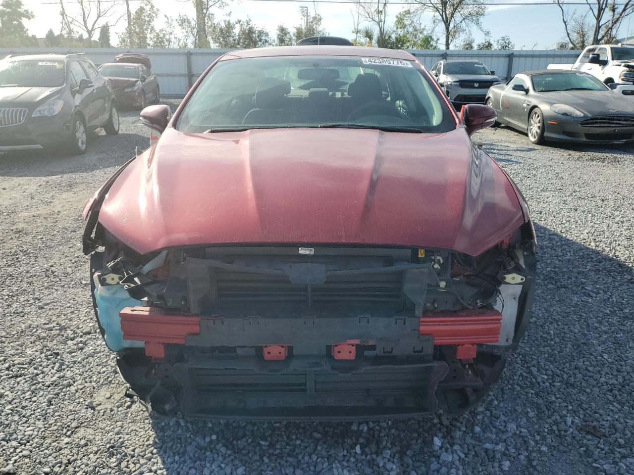 2014 Ford Fusion VIN 3FA6P0HD1ER363627 Copart auction photo, front end damage thumbnail 5