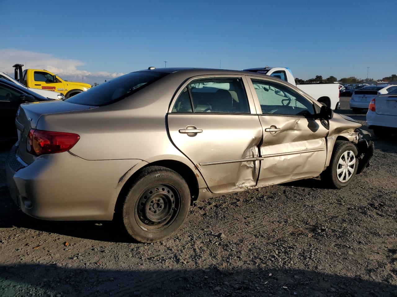 2009 Toyota Corolla VIN 1NXBU40E79Z095707 Copart auction photo, front end / side damage thumbnail 3