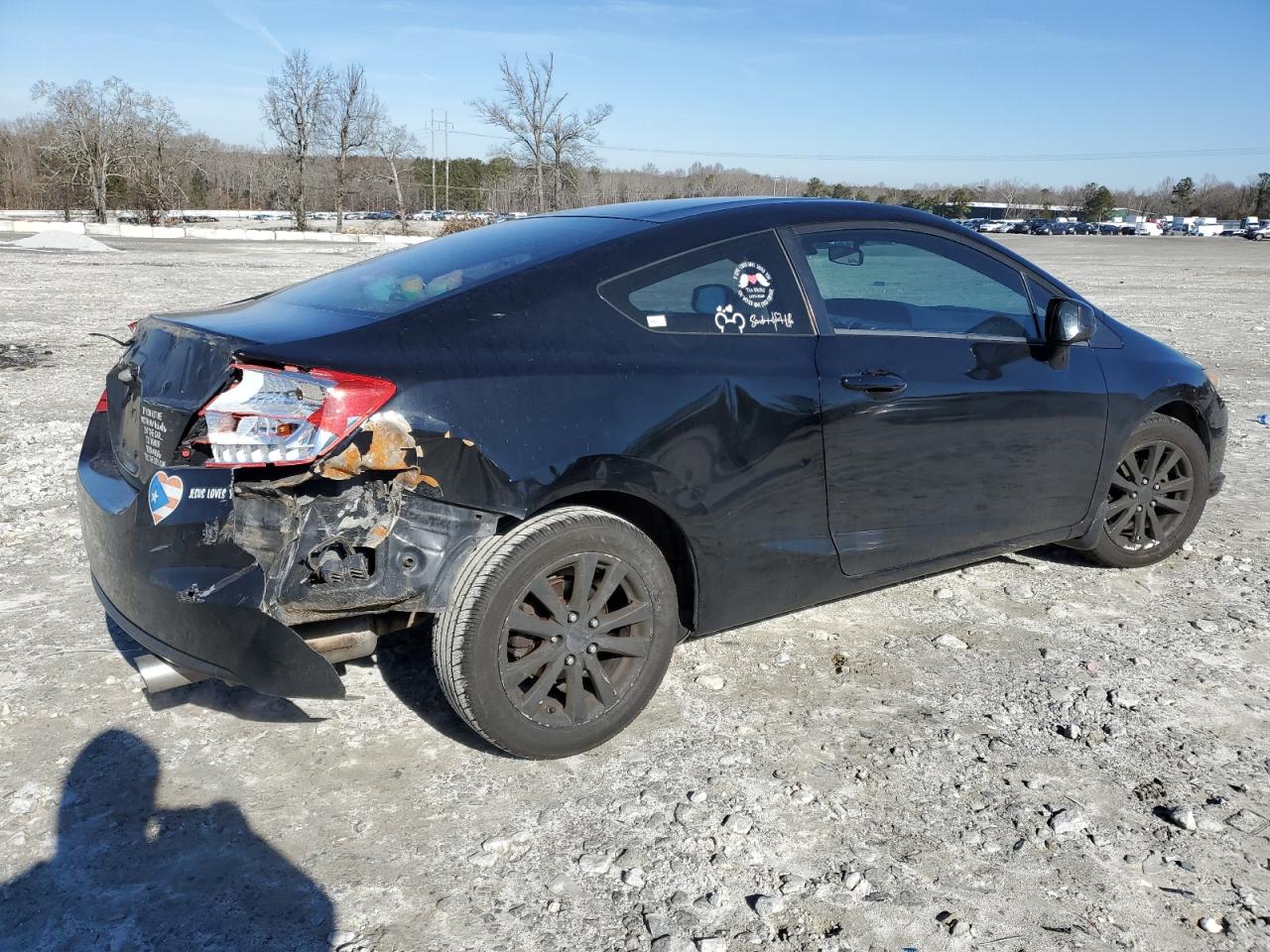 2012 Honda Civic VIN 2HGFG3B86CH517993 Copart auction photo, rear end damage thumbnail 3