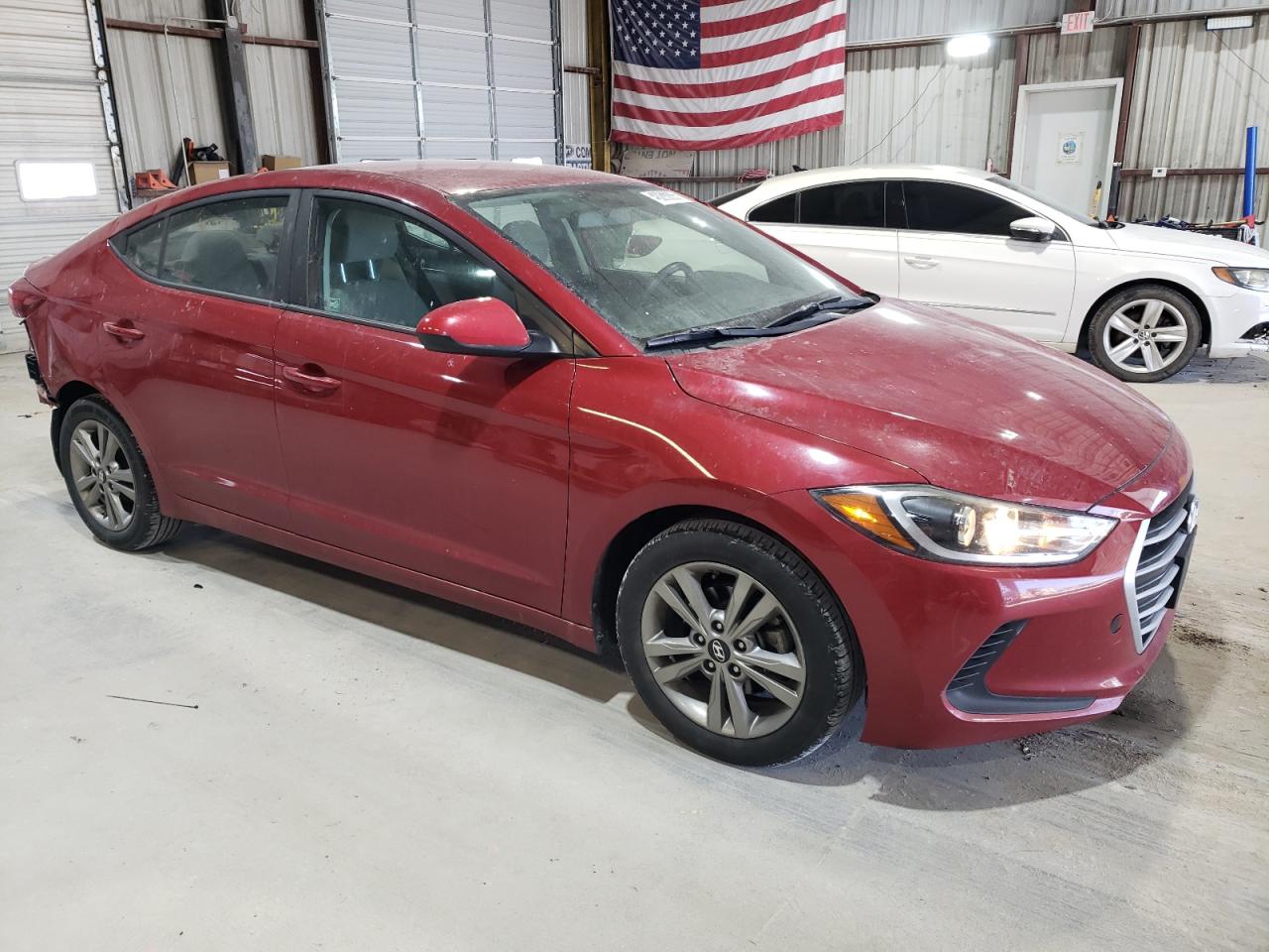 2017 Hyundai Elantra VIN KMHD84LF2HU060122 Copart auction photo, rear end / top/roof damage thumbnail 4