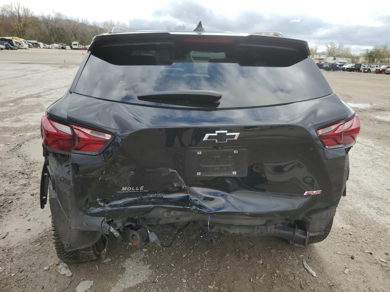 2022 Chevrolet Blazer VIN 3GNKBKRS9NS141840 Copart auction photo, rear end damage thumbnail 6