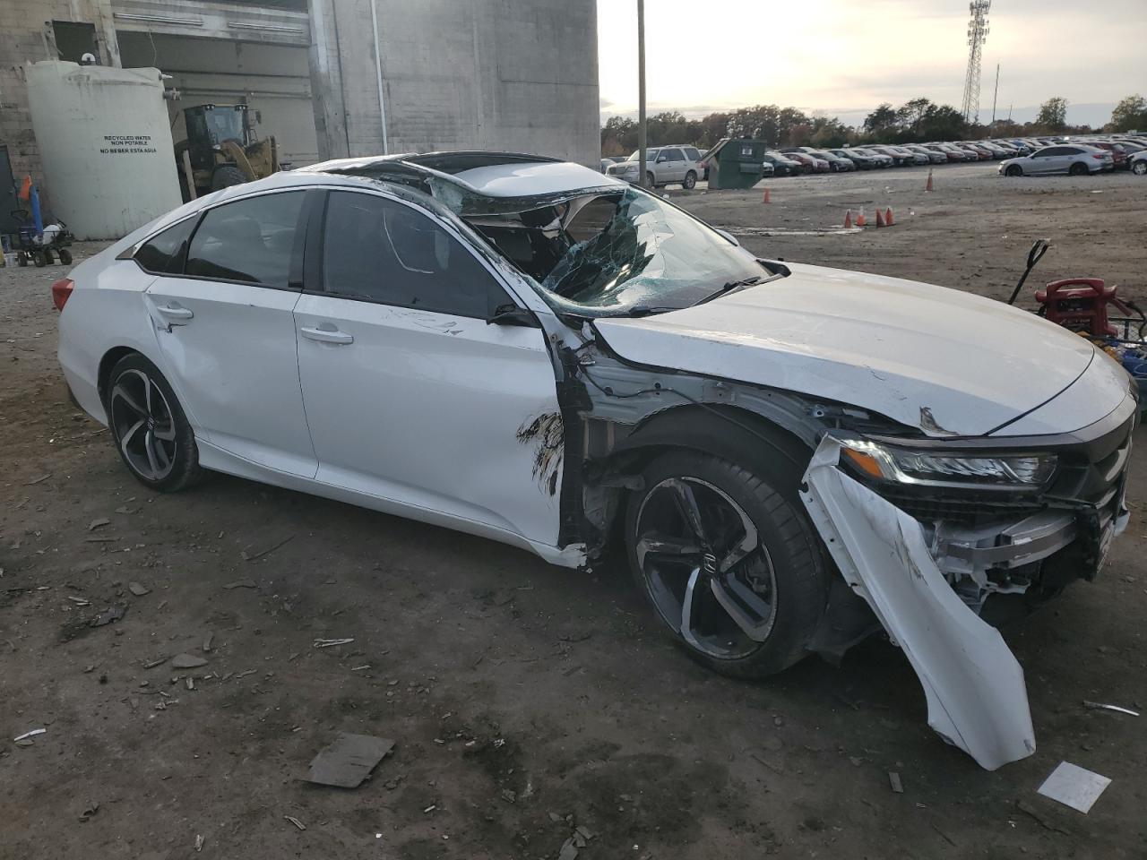 2020 Honda Accord VIN 1HGCV2F3XLA030649 Copart auction photo, front end / all over damage thumbnail 4