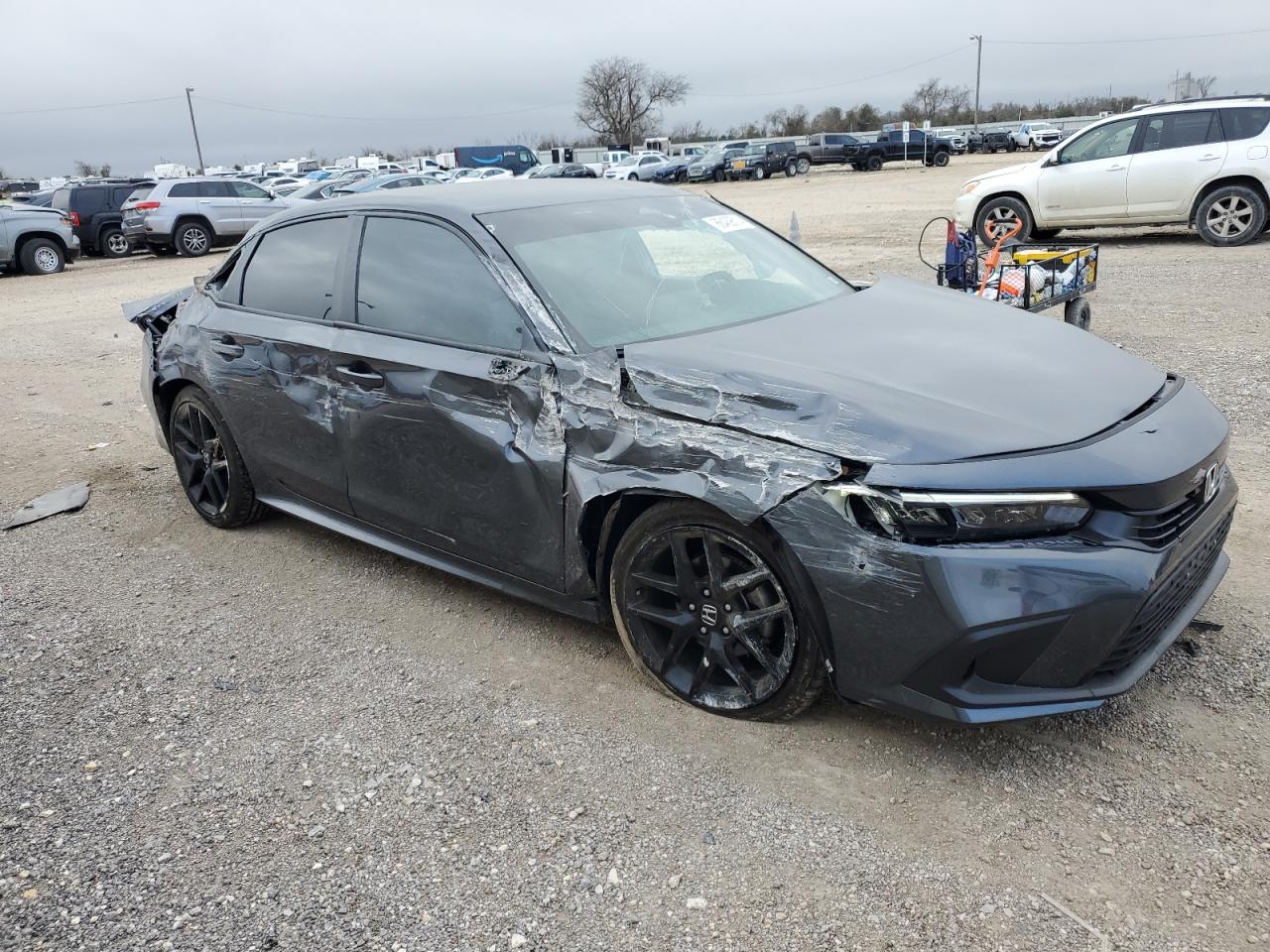 2024 Honda Civic VIN 2HGFE2F51RH573185 Copart auction photo, all over damage thumbnail 4