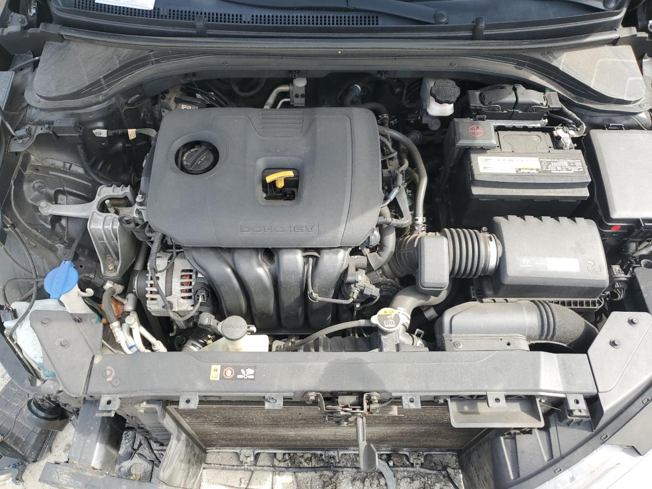 2019 Hyundai Elantra VIN KMHD84LF2KU731120 Copart auction photo, front end / side damage thumbnail 12