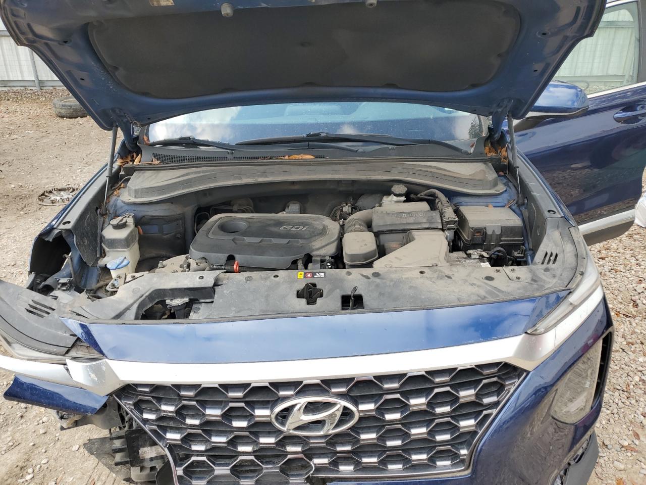 2019 Hyundai Santa Fe VIN 5NMS23AD3KH096781 Copart auction photo, front end damage thumbnail 14