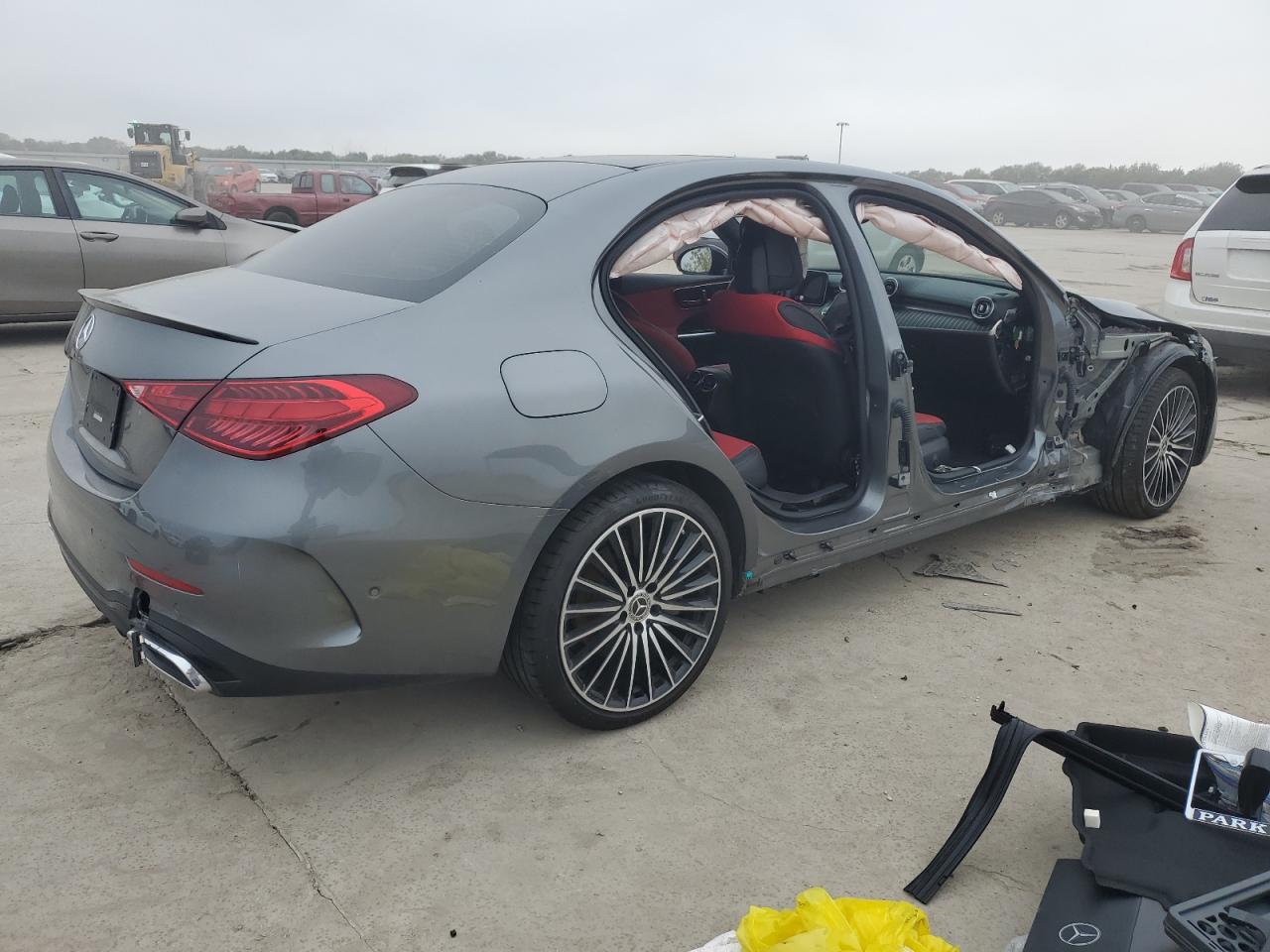 2023 Mercedes-Benz C-klasse VIN W1KAF4GB1PR128406 Copart auction photo, side / mechanical damage thumbnail 3