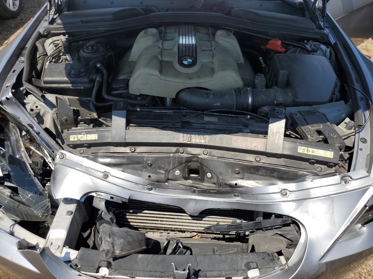 2005 BMW 6er VIN WBAEK73445B323824 Copart auction photo, front end damage thumbnail 11