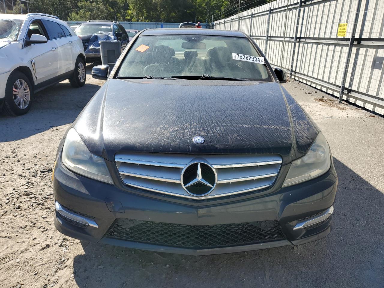 2012 Mercedes-Benz C-klasse VIN WDDGF4HBXCR199932 Copart auction photo, mechanical / water/flood damage thumbnail 5