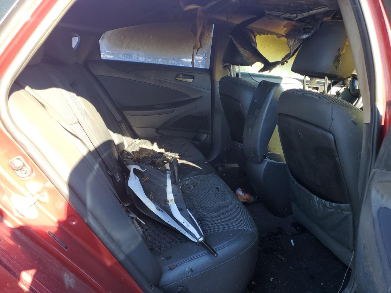 2013 Hyundai Sonata VIN 5NPEC4AB2DH521332 Copart auction photo, burn / rear end damage thumbnail 10