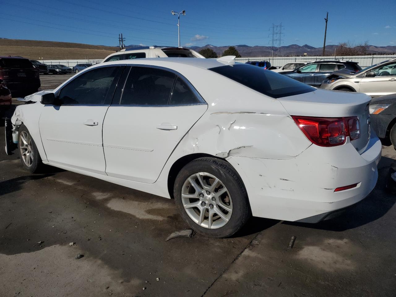 2015 Chevrolet Malibu VIN 1G11C5SL3FF256065 Copart auction photo, front end / rear end damage thumbnail 2