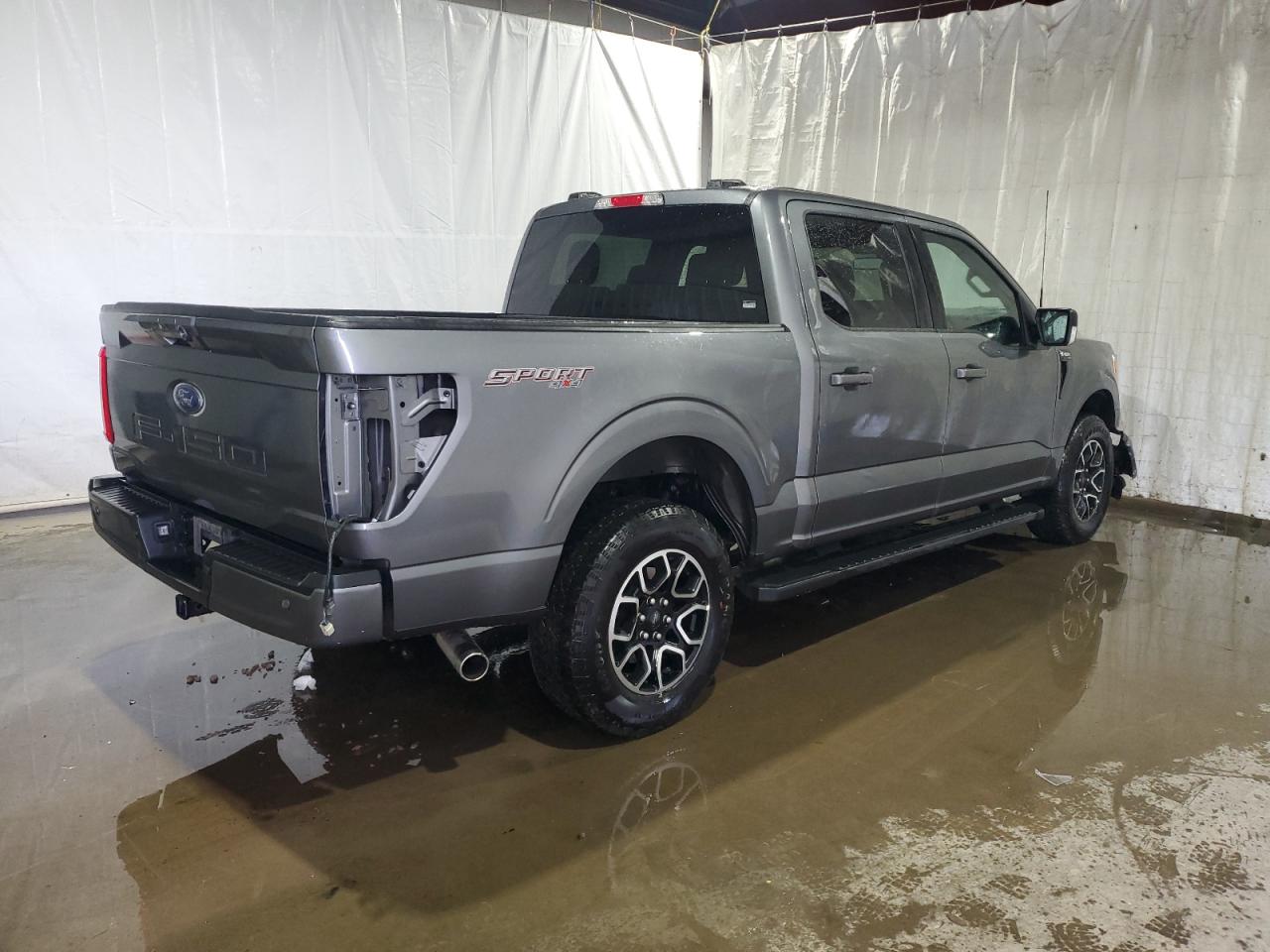 2023 Ford F-150 VIN 1FTFW1E51PFB57482 Copart auction photo, front end / rear end damage thumbnail 3