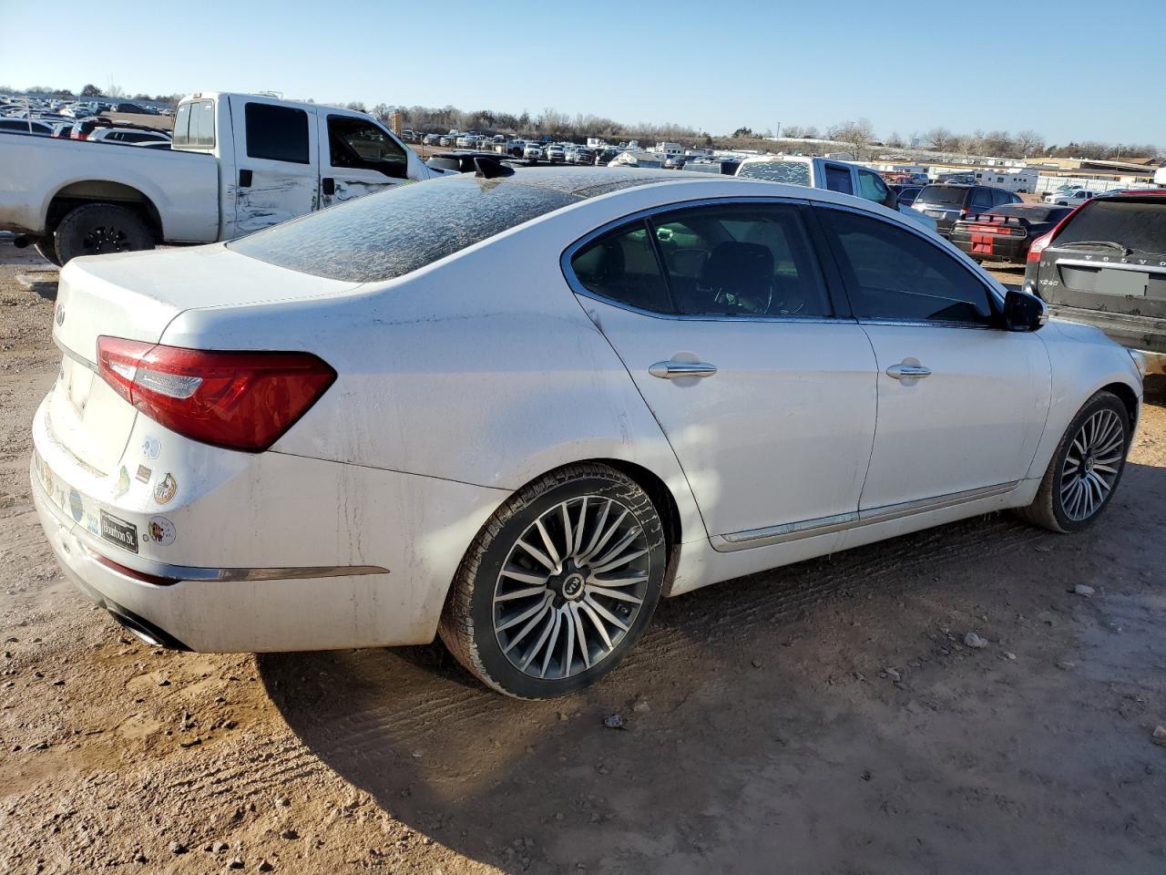 2014 KIA Cadenza VIN KNALN4D79E5131335 Copart auction photo, front end / minor dent/scratches damage thumbnail 3