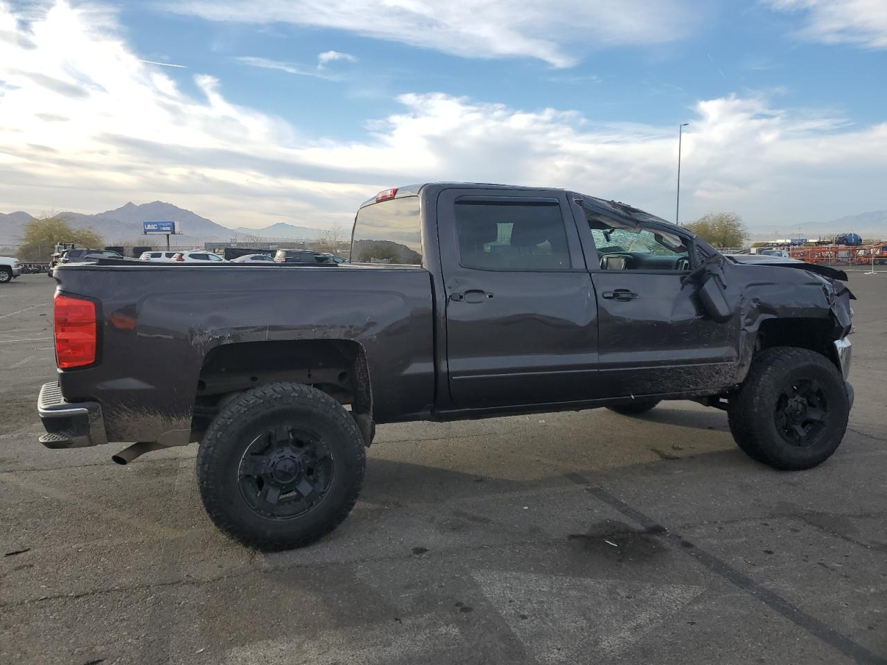 2016 Chevrolet Silverado VIN 3GCUKREC4GG156826 Copart auction photo, all over damage thumbnail 3