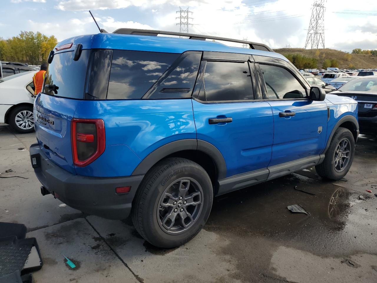 2022 Ford Bronco VIN 3FMCR9B65NRD48002 Copart auction photo, hail damage thumbnail 3