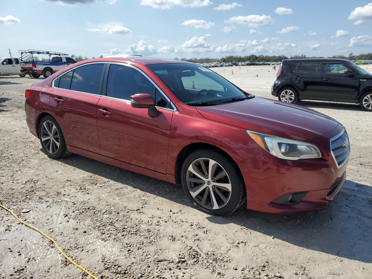 2015 Subaru Legacy VIN 4S3BNBJ6XF3070010 Copart auction photo, rear end / side damage thumbnail 4