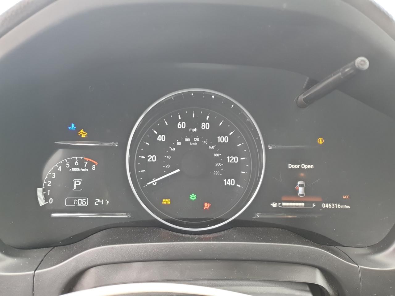 2021 Honda HR-V VIN 3CZRU6H52MM701764 Copart auction photo, front end / side damage thumbnail 9
