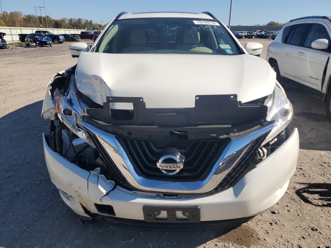 2017 Nissan Murano VIN 5N1AZ2MH8HN201659 Copart auction photo, front end damage thumbnail 5