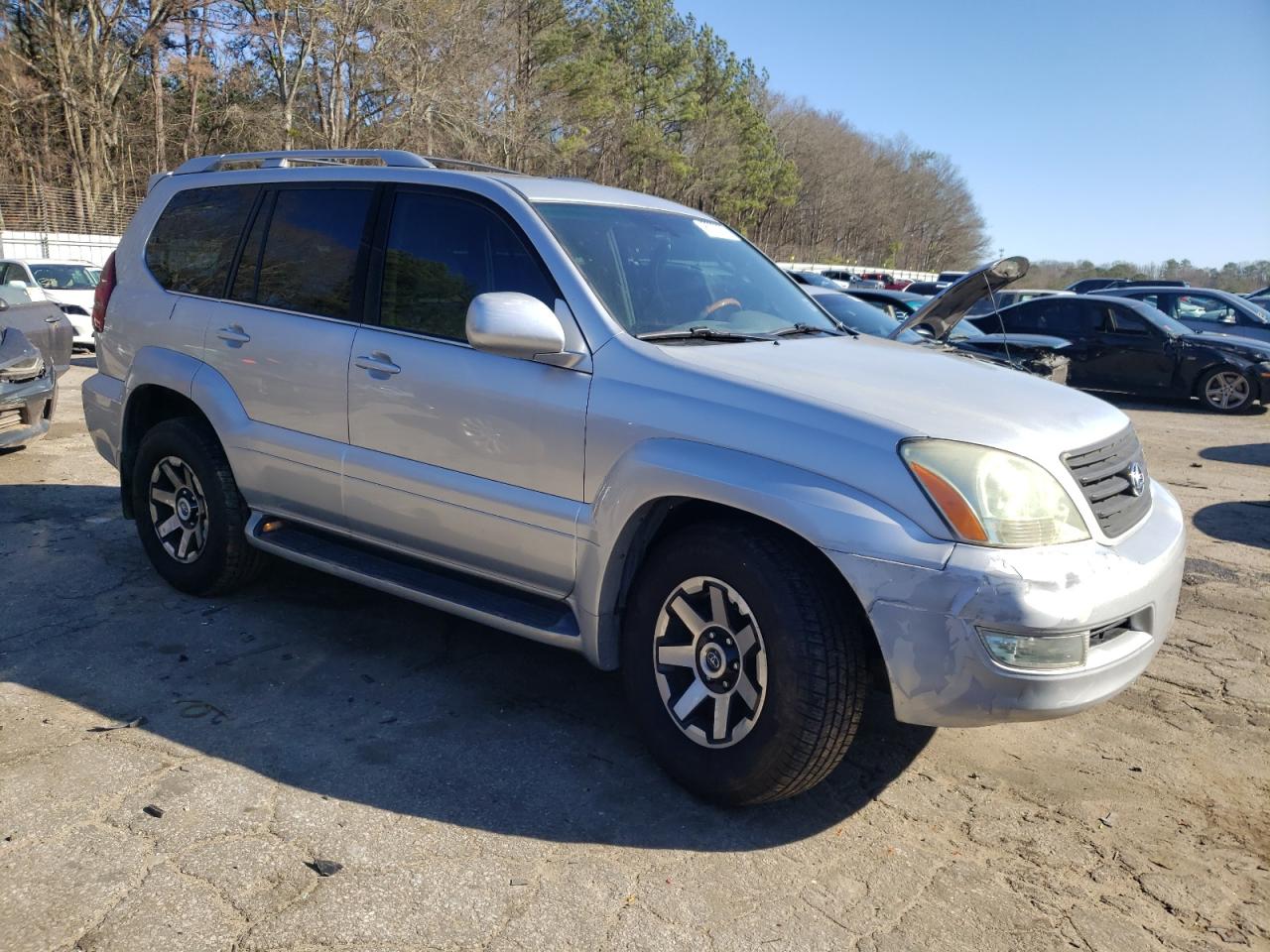 2006 Lexus GX VIN JTJBT20X160106732 Copart auction photo, front end / undercarriage damage thumbnail 4