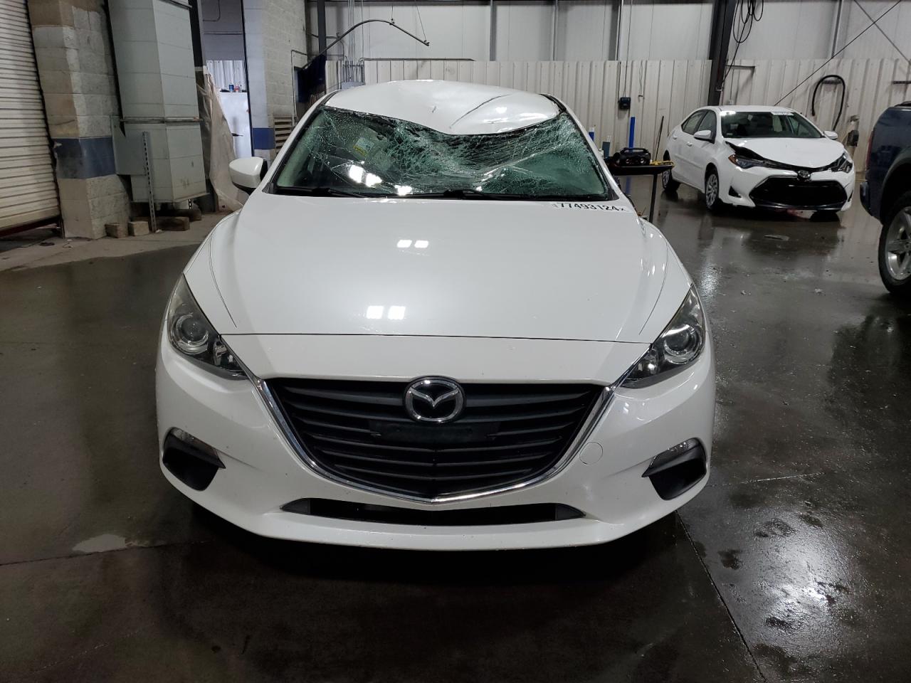 2014 Mazda 3 VIN JM1BM1V74E1135010 Copart auction photo, top/roof damage thumbnail 5