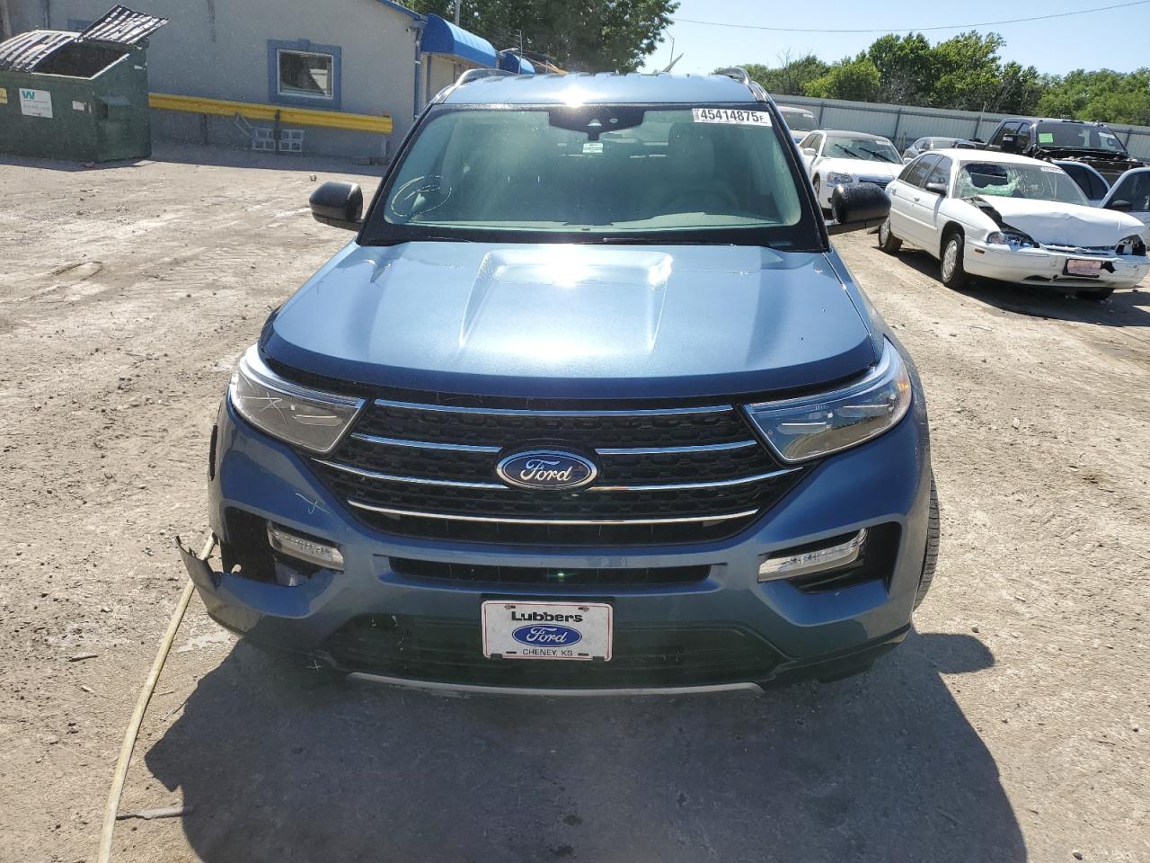2020 Ford Explorer VIN 1FMSK7DH9LGB52975 Copart auction photo, front end / side damage thumbnail 5