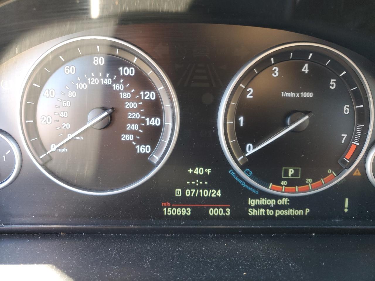 2013 BMW 5er VIN WBAXH5C55DD107651 Copart auction photo, minor dent/scratches damage thumbnail 9