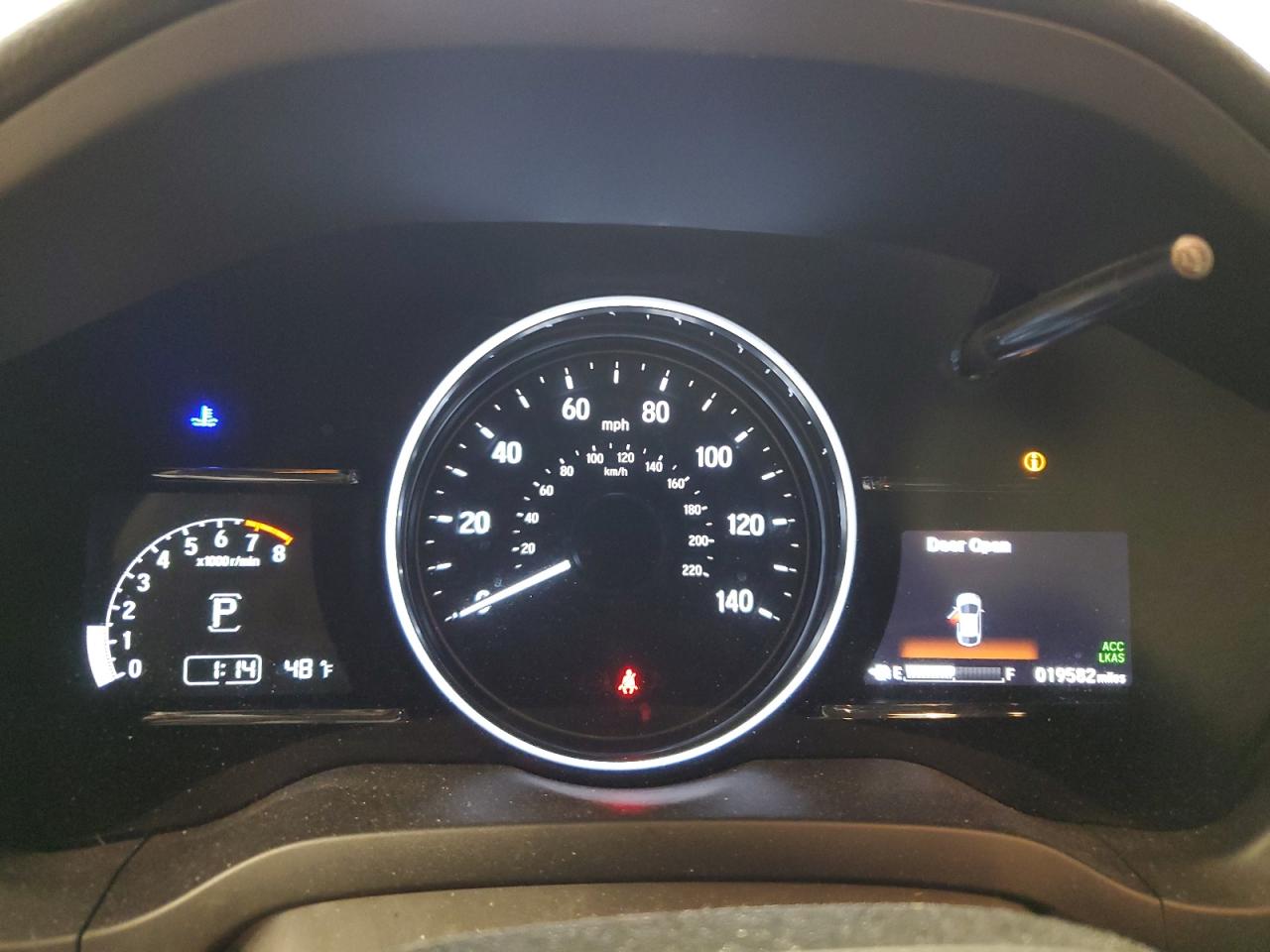 2022 Honda HR-V VIN 3CZRU6H57NM747981 Copart auction photo, front end / side damage thumbnail 9