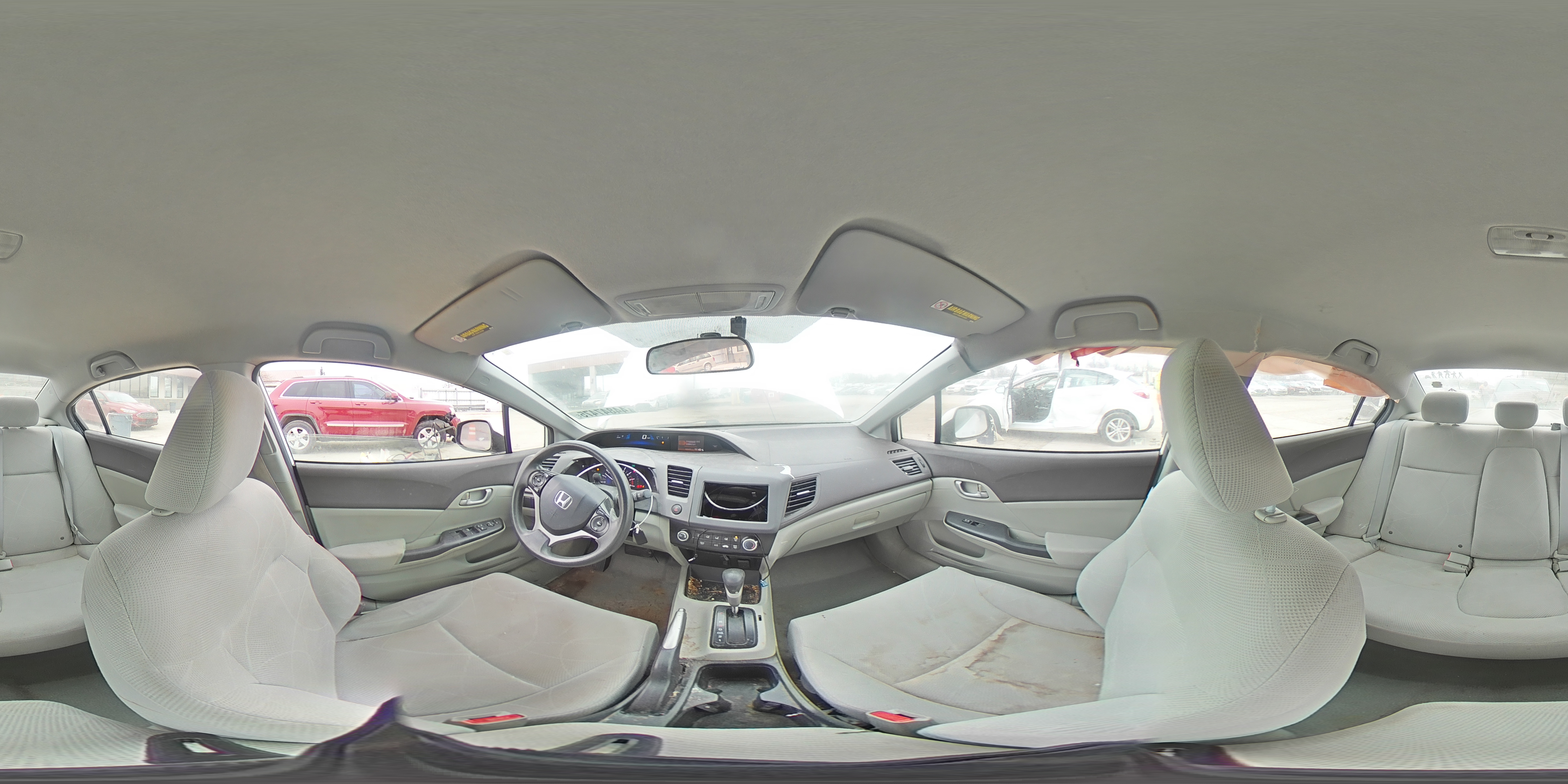 2012 Honda Civic VIN 2HGFB2F66CH322901 Copart auction photo, all over damage thumbnail 13
