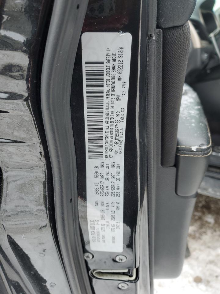 2016 Jeep Grand Cherokee VIN 1C4PJMAB9GW277403 Copart auction photo, front end damage thumbnail 13