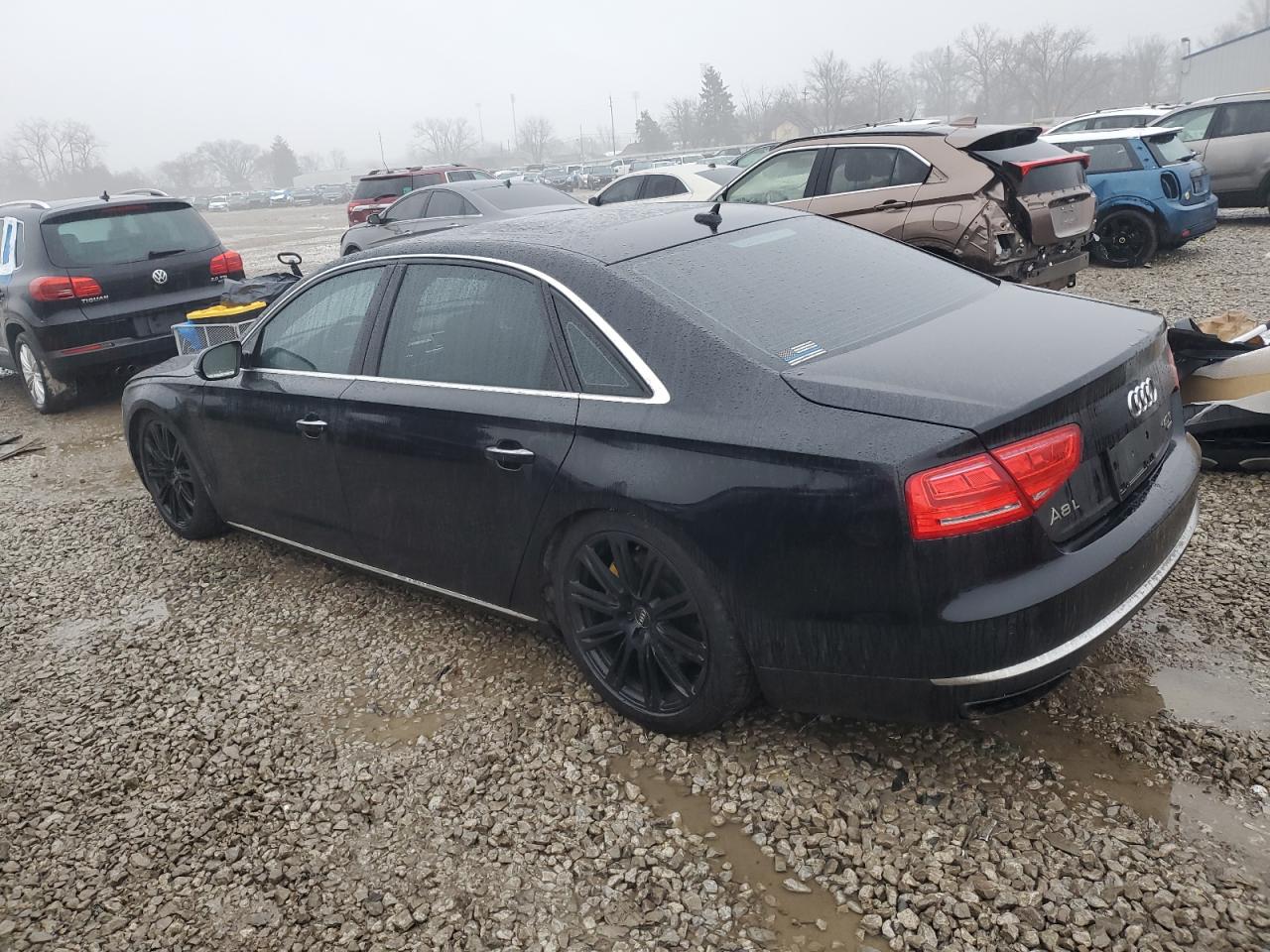 2013 Audi A8 VIN WAUR2AFD3DN010884 Copart auction photo, front end damage thumbnail 2