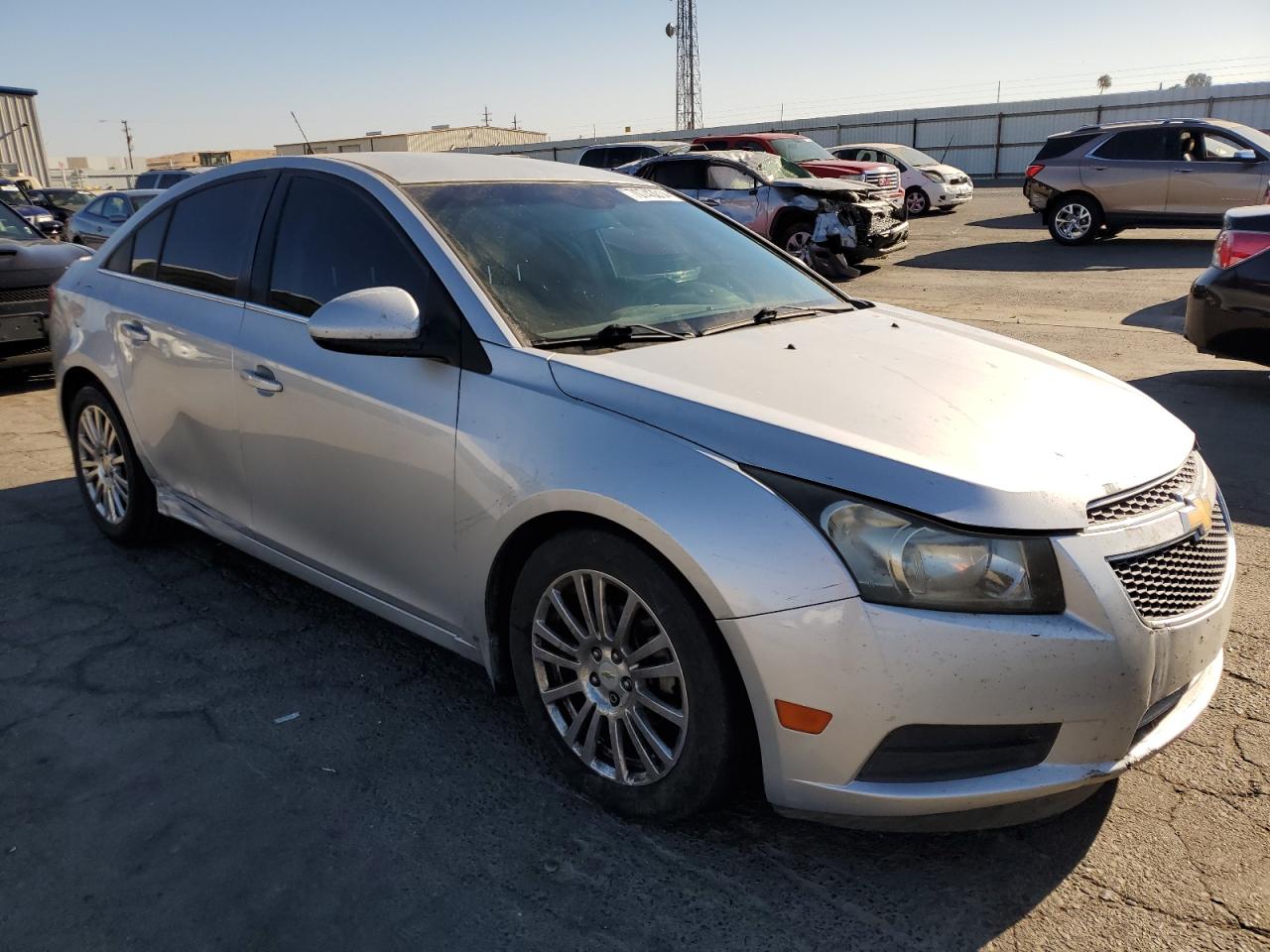 2011 Chevrolet Cruze VIN 1G1PJ5S97B7299073 Copart auction photo, front end / side damage thumbnail 4