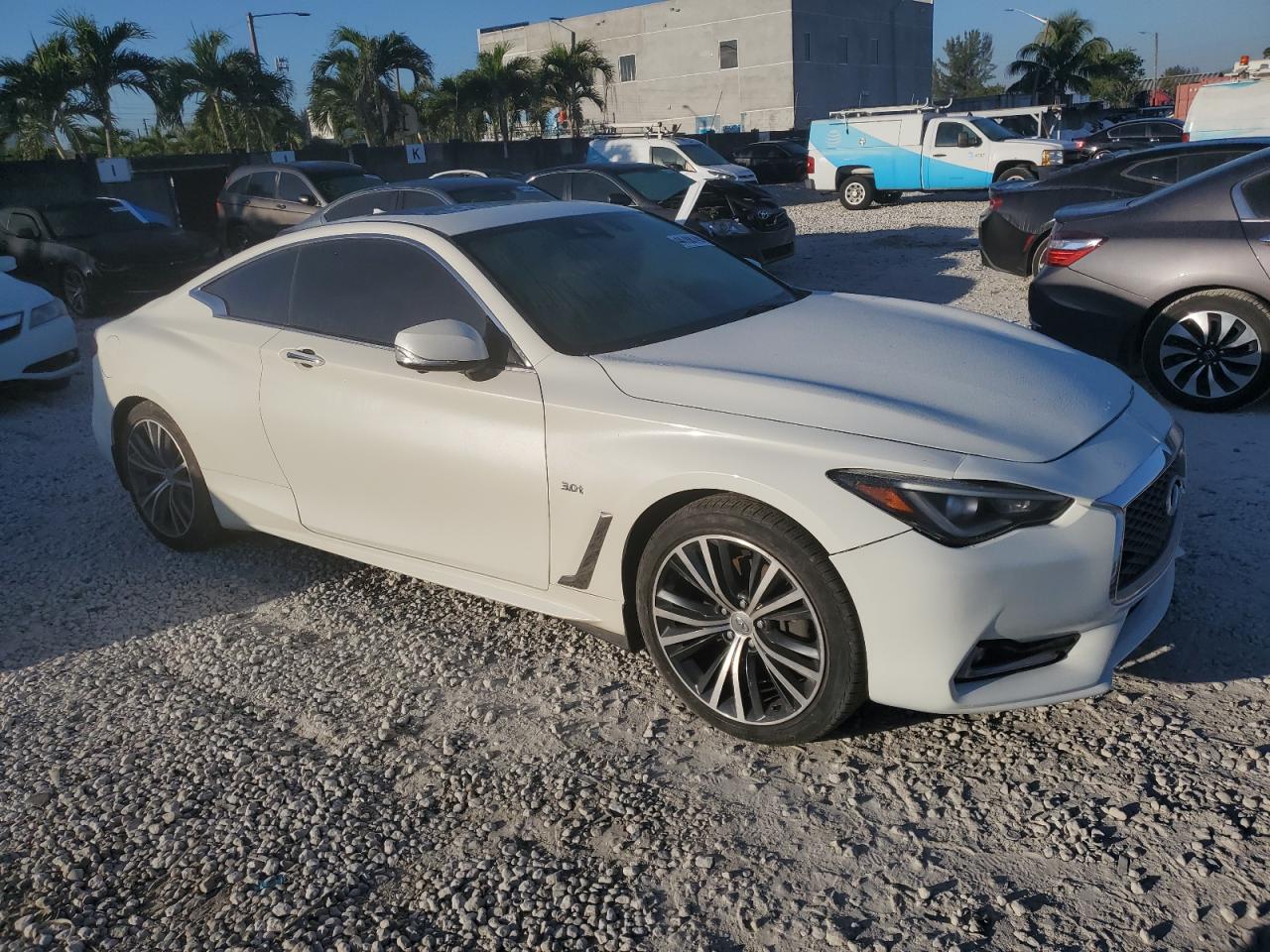 2017 Infiniti Q60 VIN JN1EV7EL3HM552778 Copart auction photo, front end damage thumbnail 4
