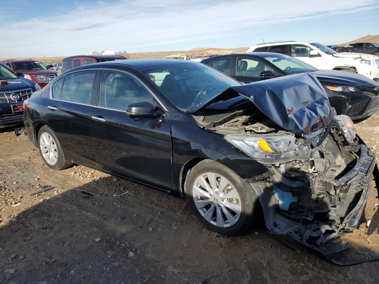 2015 Honda Accord VIN 1HGCR2F83FA194376 Copart auction photo, front end damage thumbnail 4