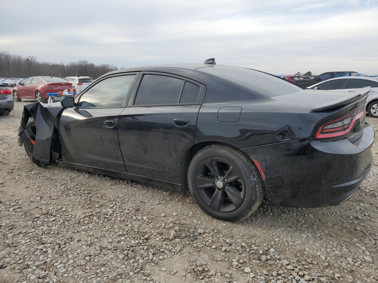 2015 Dodge Charger VIN 2C3CDXHG4FH800935 Copart auction photo, side / front end damage thumbnail 2