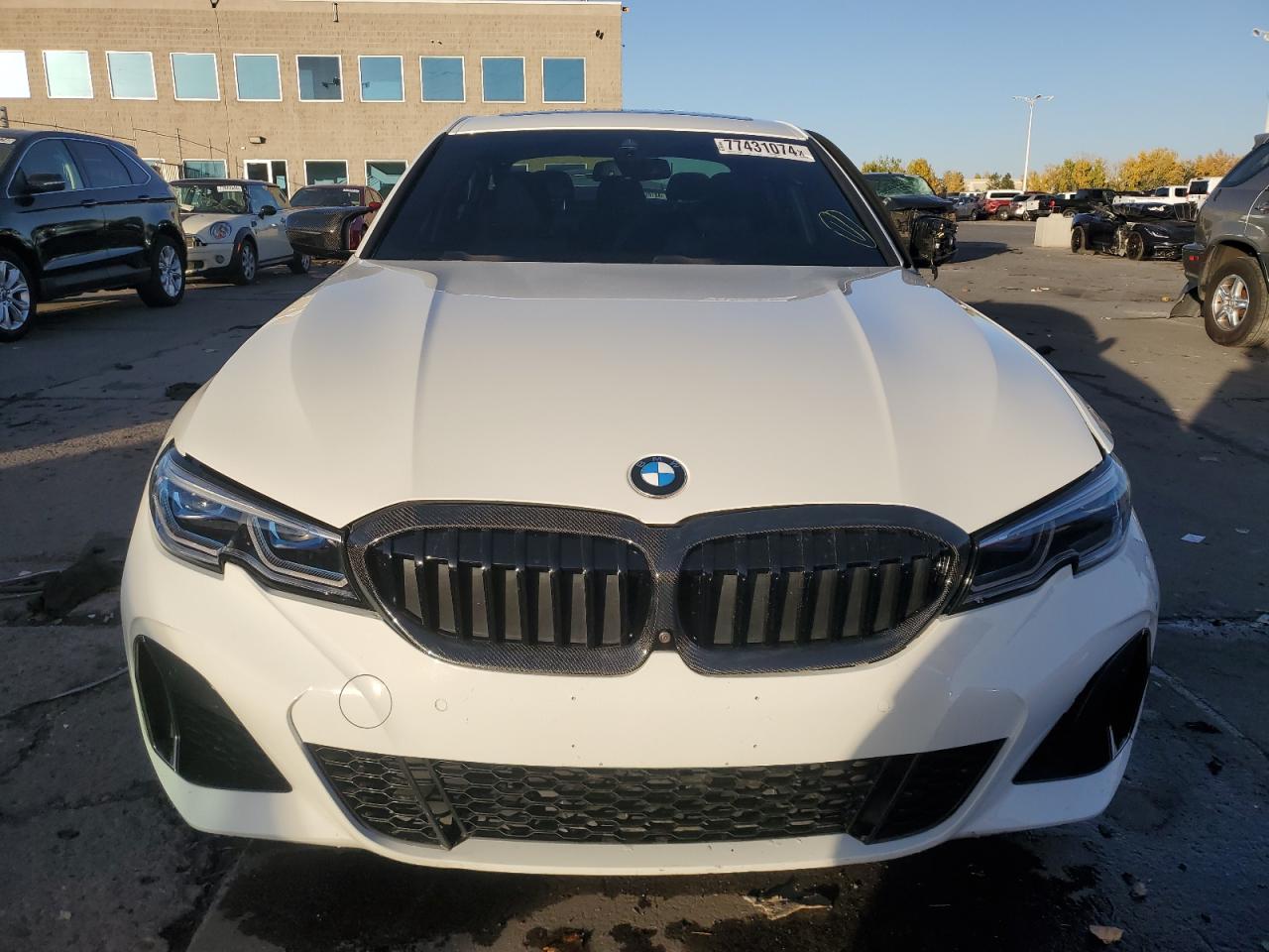 2020 BMW M3 VIN WBA5U9C07LFJ84393 Copart auction photo, side / front end damage thumbnail 5