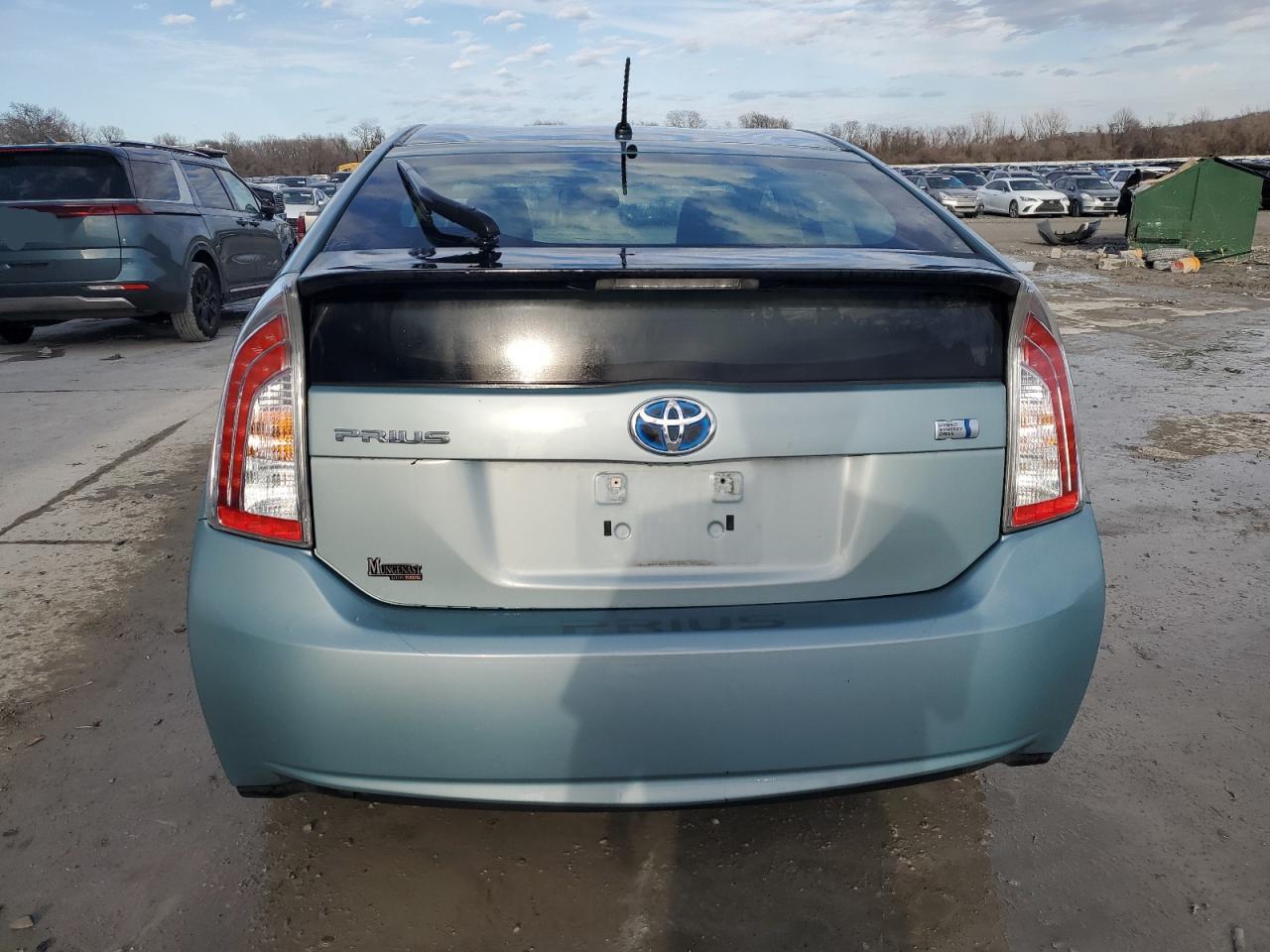 2013 Toyota Prius VIN JTDKN3DU7D5598475 Copart auction photo, front end / undercarriage damage thumbnail 6