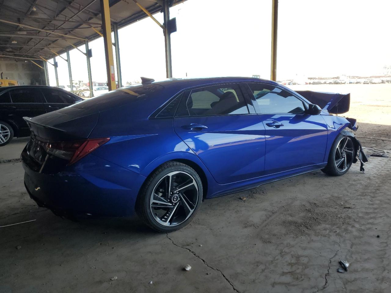 2023 Hyundai Elantra VIN KMHLR4AF4PU413468 Copart auction photo, front end damage thumbnail 3