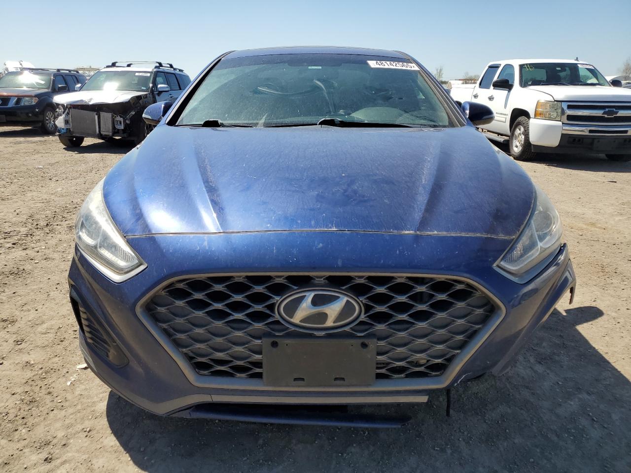 2019 Hyundai Sonata VIN 5NPE34AFXKH751541 Copart auction photo, side / front end damage thumbnail 5