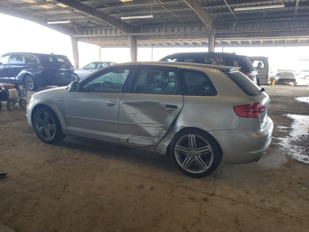 2010 Audi A3 VIN WAUKEAFM4AA087016 Copart auction photo, side / undercarriage damage thumbnail 2