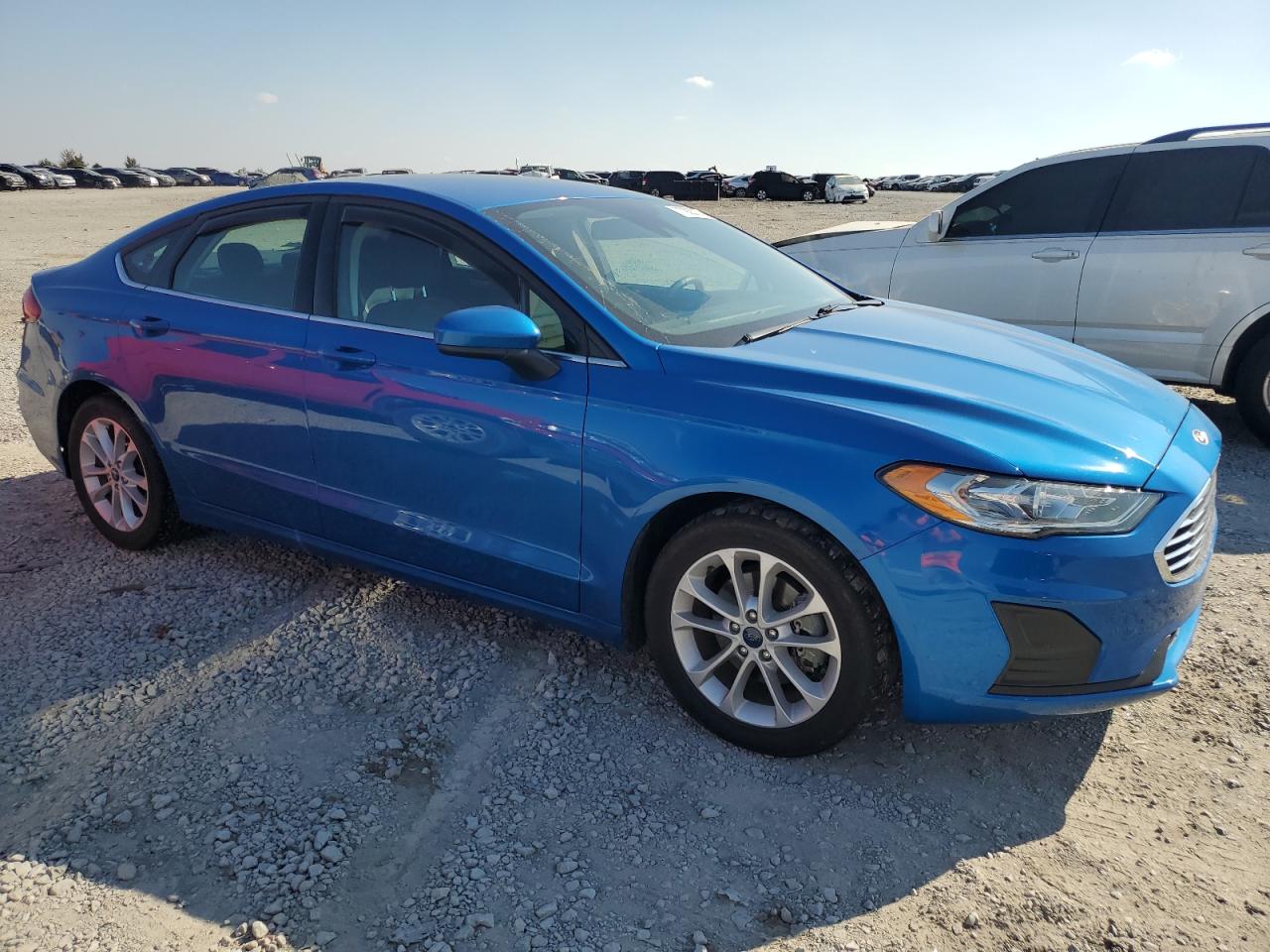 2020 Ford Fusion VIN 3FA6P0HD9LR160269 Copart auction photo, rear end damage thumbnail 4