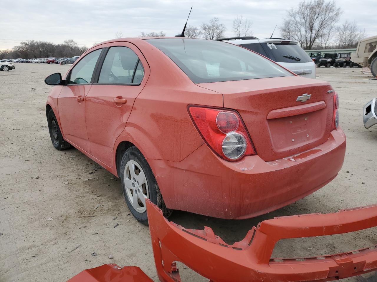 2013 Chevrolet Sonic VIN 1G1JA5SH9D4158507 Copart auction photo, front end / side damage thumbnail 2