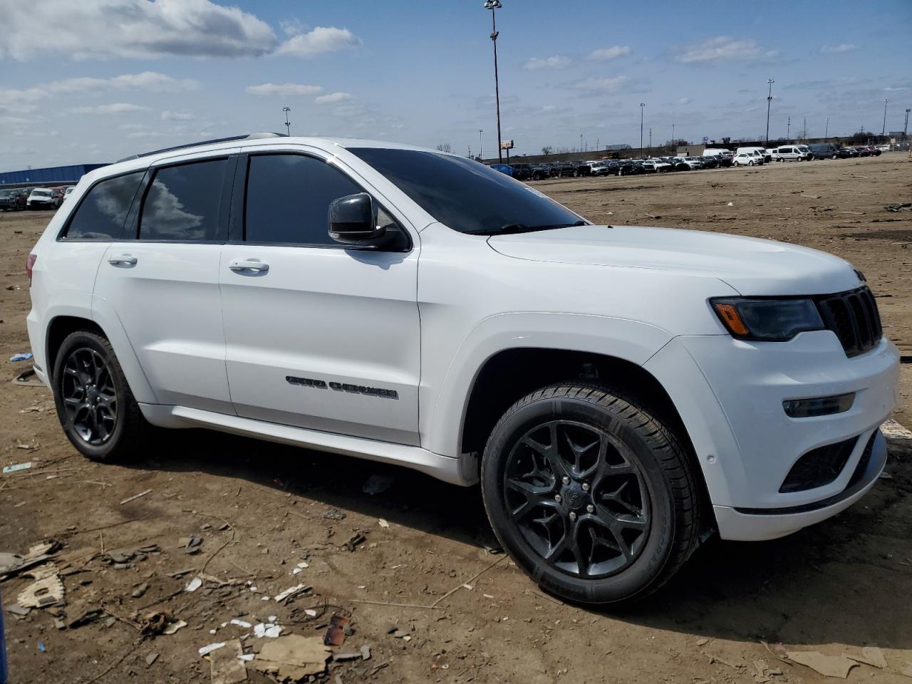 2021 Jeep Grand Cherokee VIN 1C4RJFBG0MC767093 Copart auction photo, rear end / side damage thumbnail 4