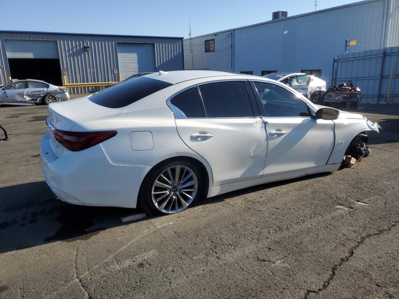 2020 Infiniti Q50 VIN JN1EV7AP2LM201779 Copart auction photo, front end damage thumbnail 3